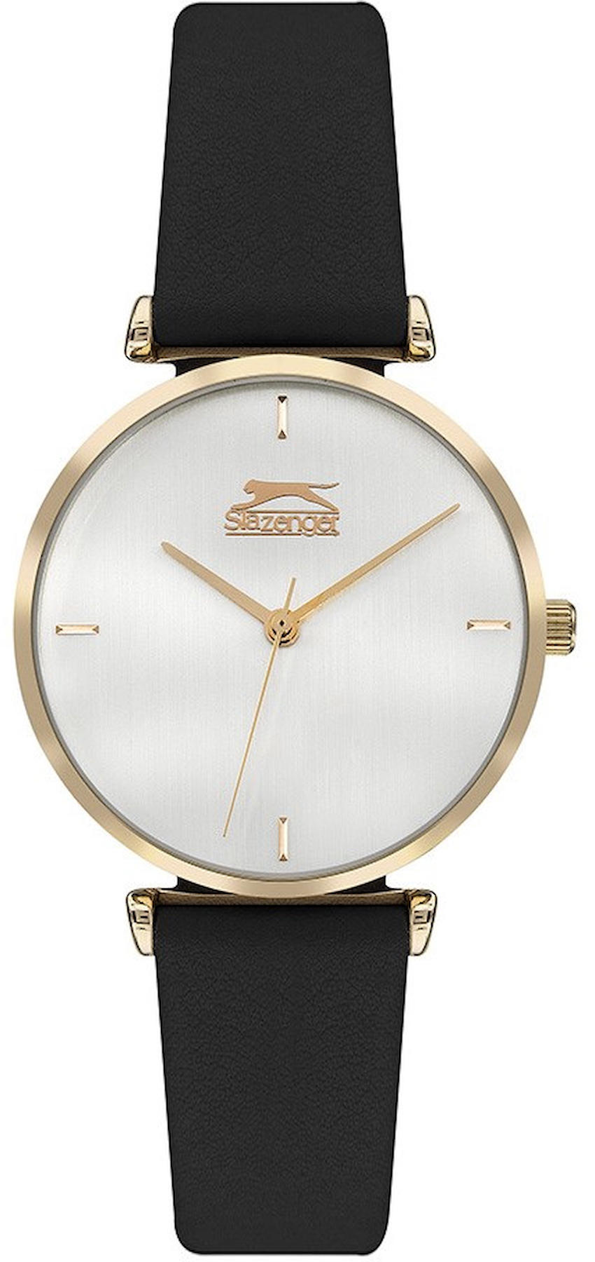 Slazenger SL.09.2017.3.03 34 mm Siyah Deri Kordon Analog Kadın Kol Saati
