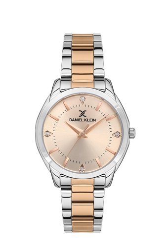 Daniel Klein DK.1.13491-5 33 mm Gri-Rose Gold Çelik Kordon Analog Kadın Kol Saati