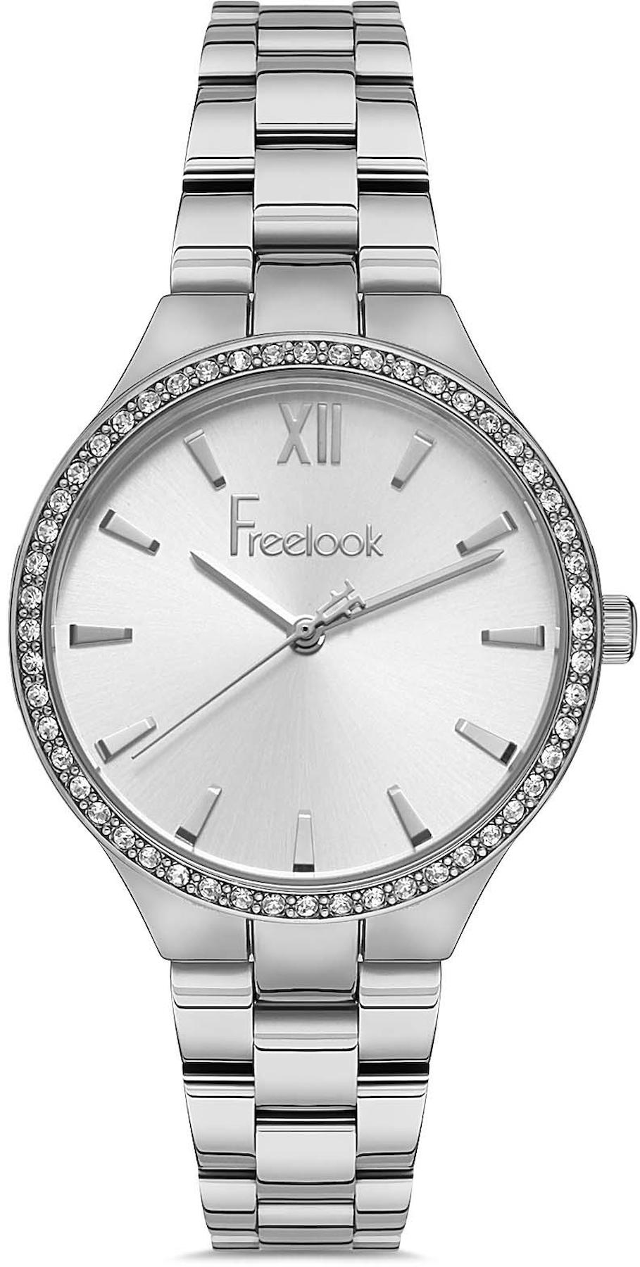 Freelook FL.1.10254.1 35 mm Gri Çelik Kordon Analog Kadın Kol Saati