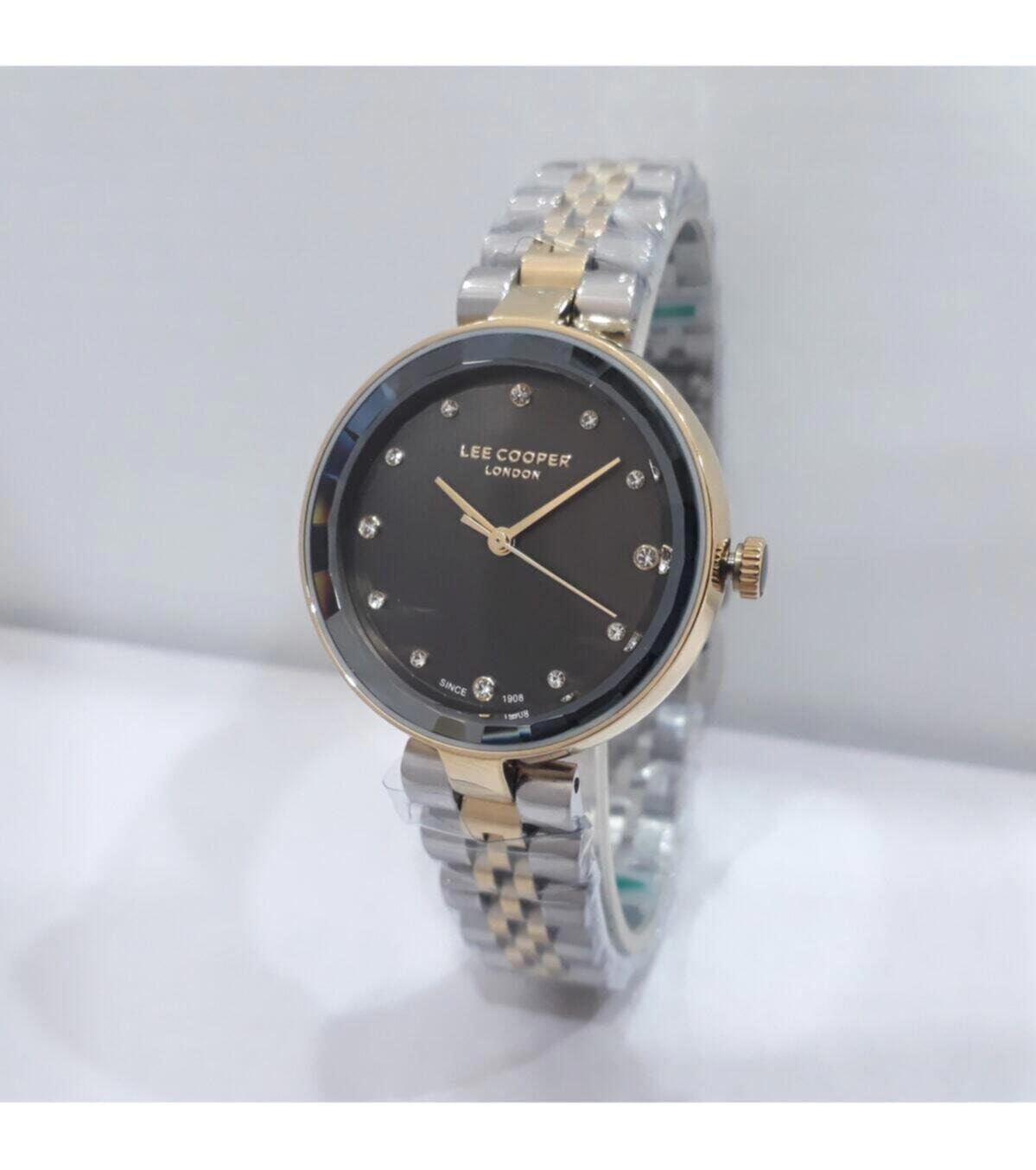 Lee Cooper LC07245.260 40 mm Gri Çelik Kordon Analog Kadın Kol Saati