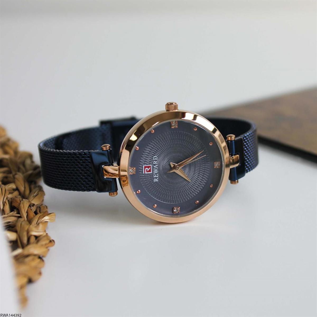 Reward RWA144392 35 mm Lacivert Çelik Kordon Analog Kadın Kol Saati