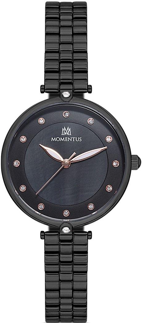 Momentus SW252B-04SR 30 mm Siyah Çelik Kordon Analog Kadın Kol Saati