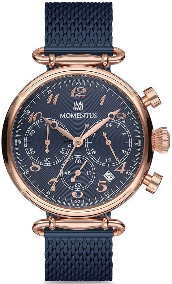 Momentus TC250R-11SM Takvimli 40 mm Lacivert Hasır Kordon Analog Kadın Kol Saati