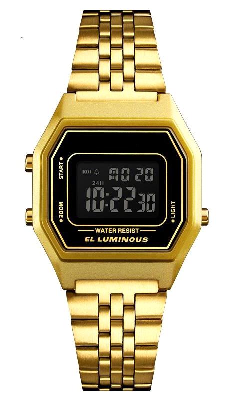 Cockpit CK-3680-BK 30 mm Altın Çelik Kordon Analog Kadın Kol Saati