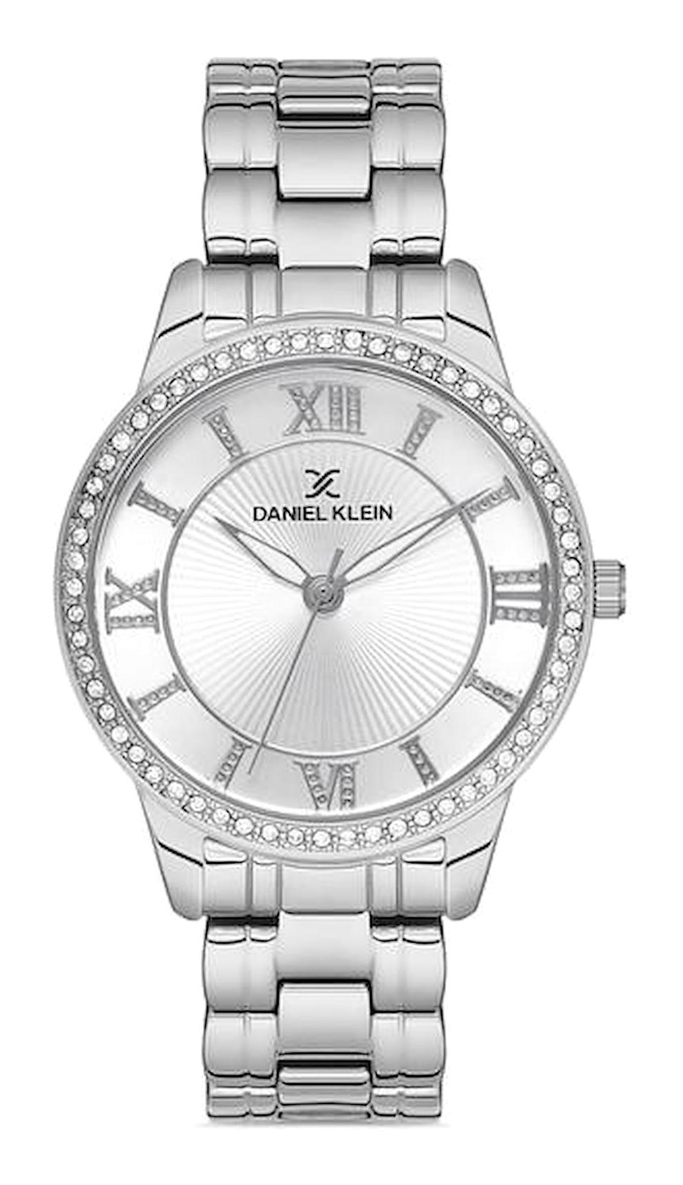 Daniel Klein DK.1.12833.1 35 mm Gri Metal Kordon Analog Kadın Kol Saati