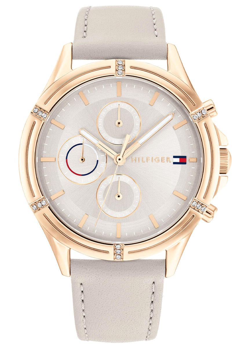 Tommy Hilfiger TH1782501 38 mm Gri Deri Kordon Analog Kadın Kol Saati