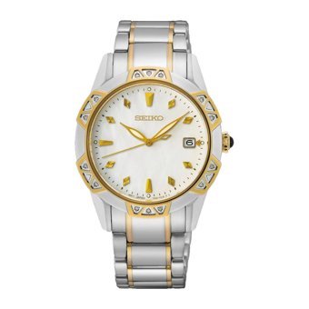Seiko SKK728P Takvimli 33 mm Altın-Gri Çelik Kordon Analog Kadın Kol Saati
