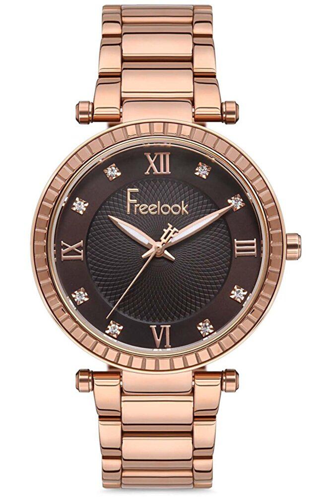 Freelook 36 mm Rose Gold Metal Kordon Analog Kadın Kol Saati