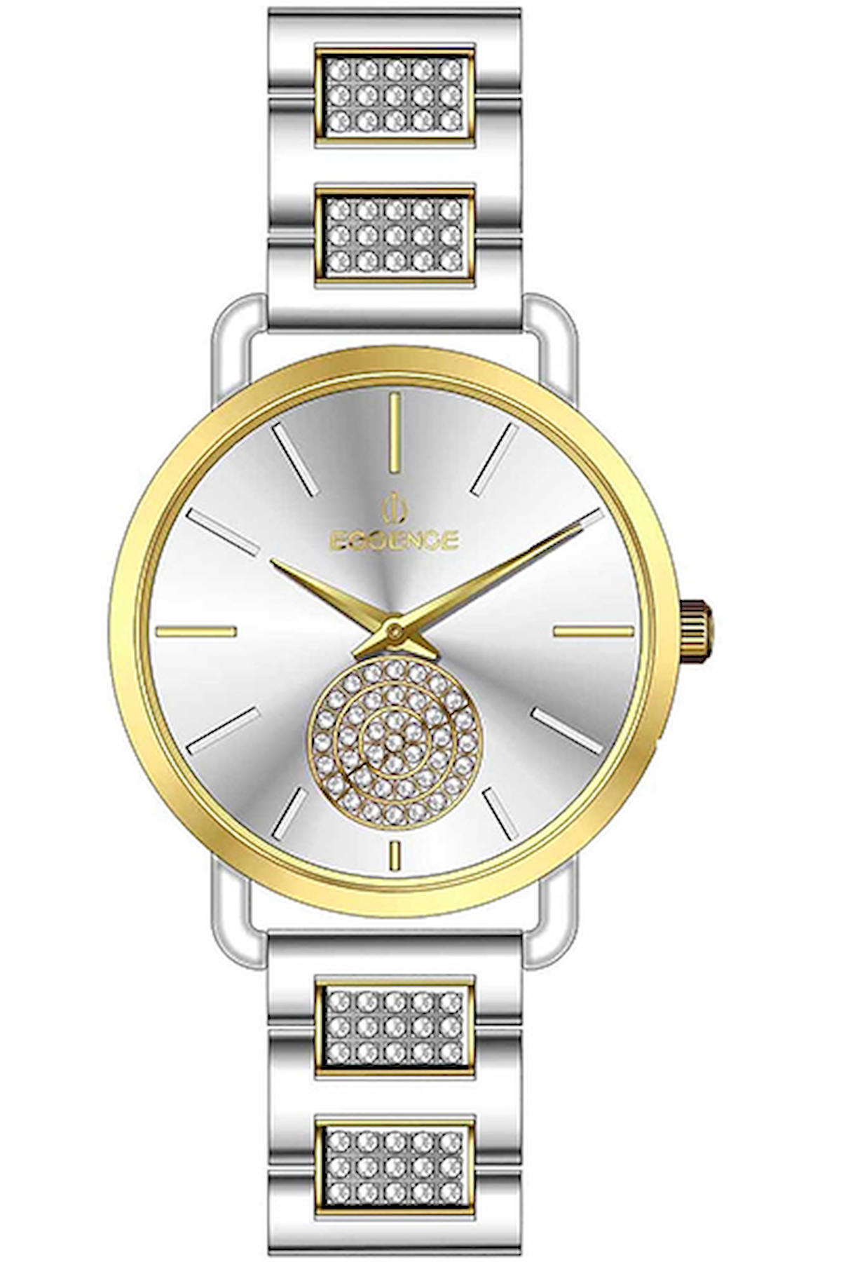 Essence ES6685FE.230 36 mm Altın-Gri Metal Kordon Analog Kadın Kol Saati