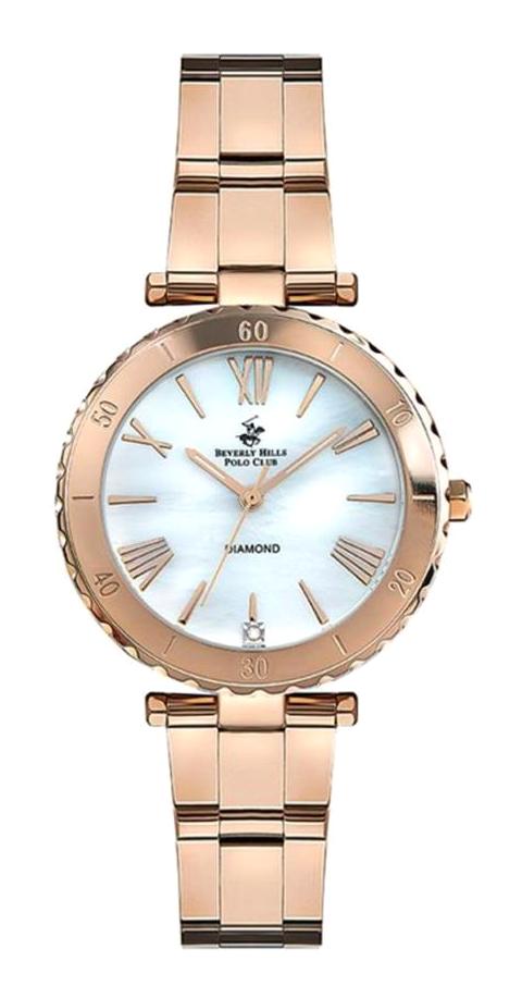 Beverly Hills Polo Club BP3185X.430 35 mm Rose Gold Çelik Kordon Analog Kadın Kol Saati
