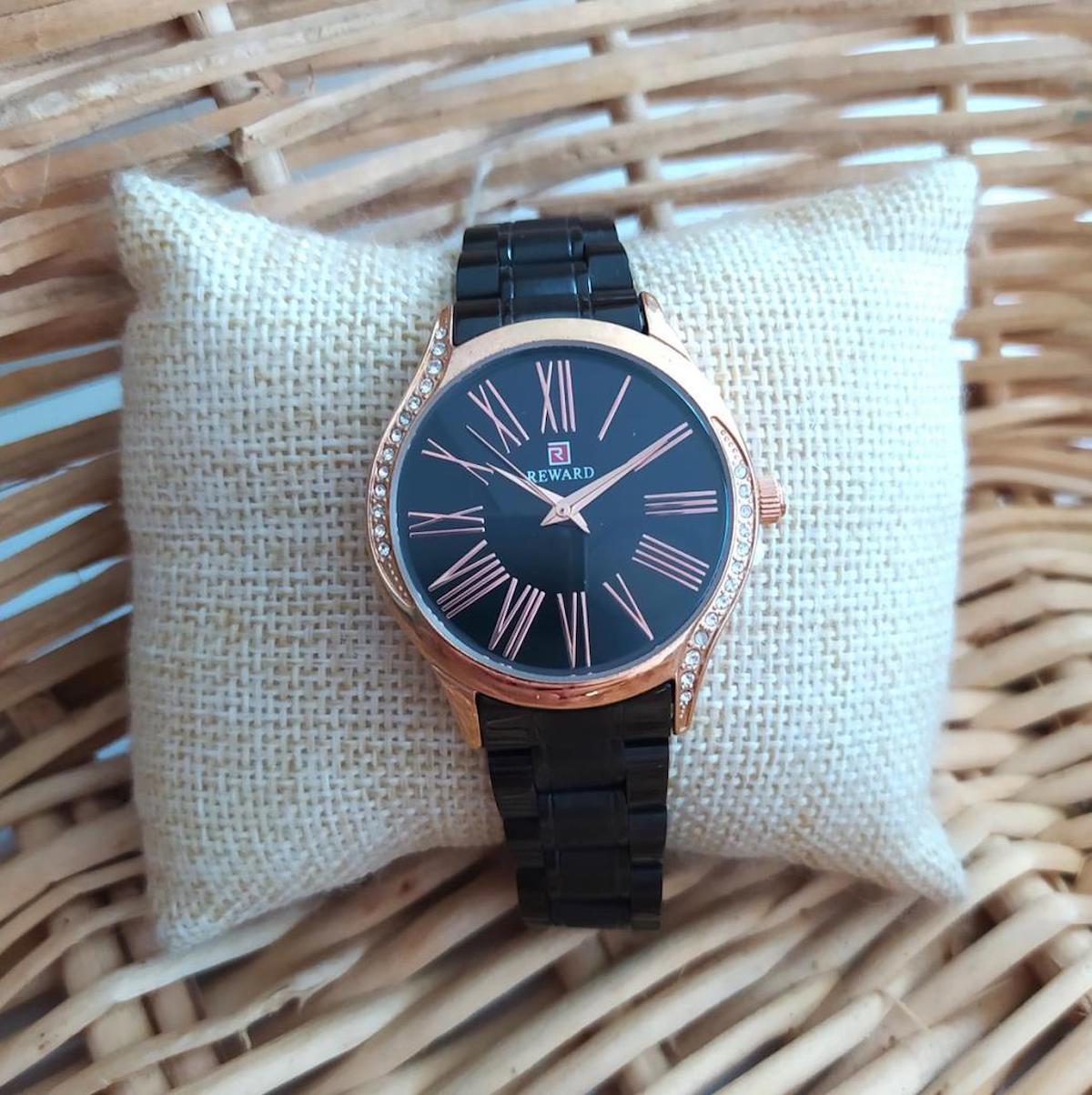 Reward RD63082LS 32 mm Siyah Çelik Kordon Analog Kadın Kol Saati