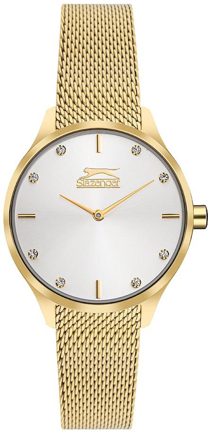 Slazenger SL.09.2287.3.02 36 mm Altın Çelik Kordon Analog Kadın Kol Saati