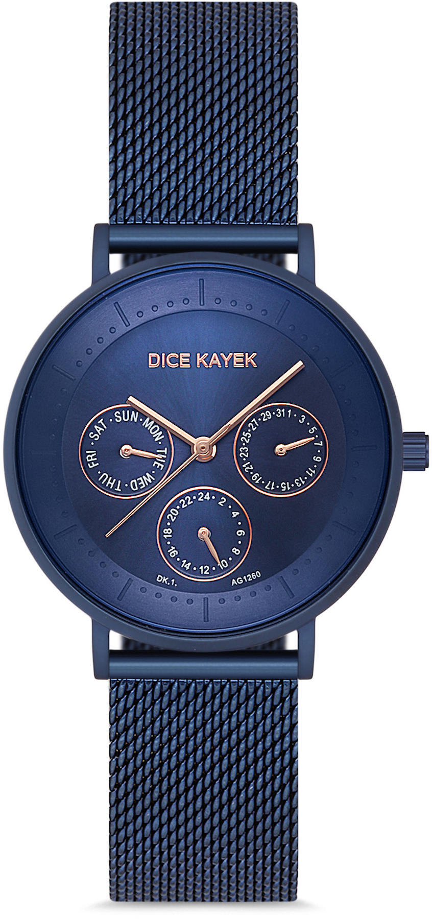 Dice Kayek DK.1.AG1260.08 36 mm Mavi Metal Kordon Analog Kadın Kol Saati