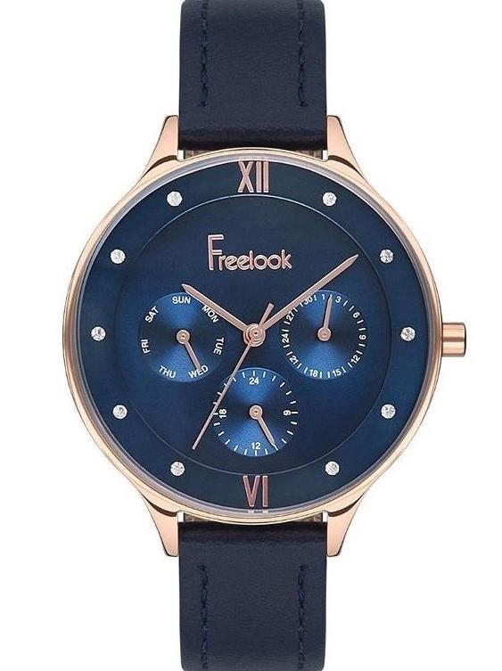 Freelook F.8.1024.03 38 mm Lacivert Çelik Kordon Analog Kadın Kol Saati