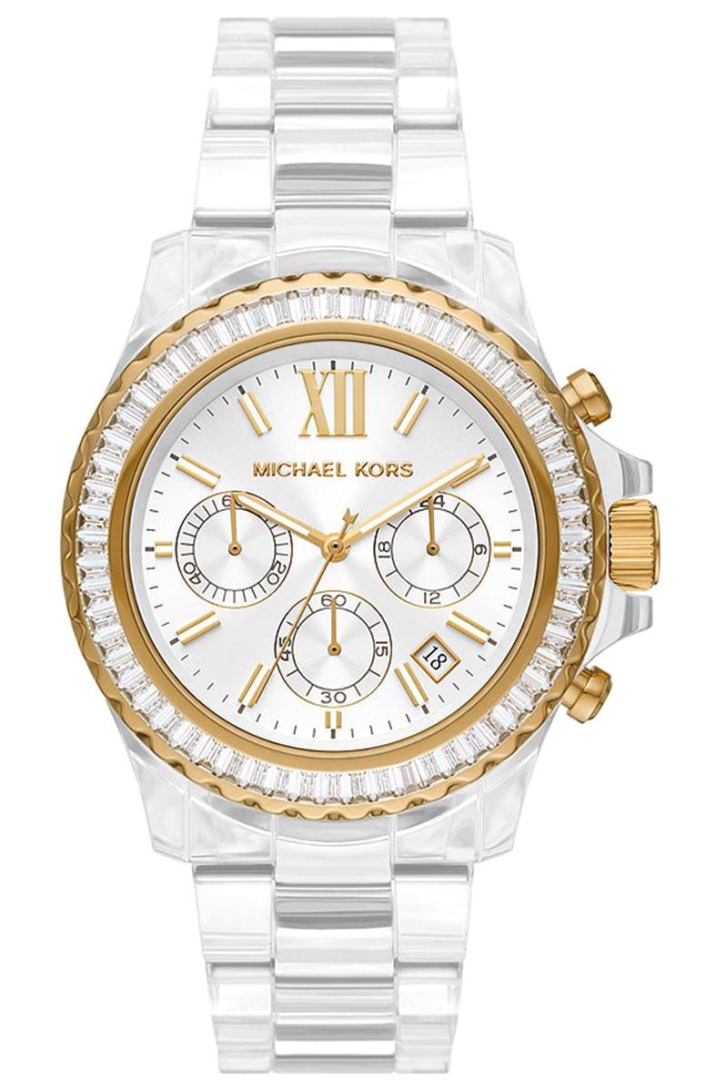 Michael Kors MK7238 Takvimli 42 mm Gri Plastik Kordon Analog Kadın Kol Saati