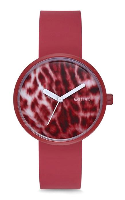 Motivo MT0207 39 mm Bordo Silikon Kordon Analog Kadın Kol Saati