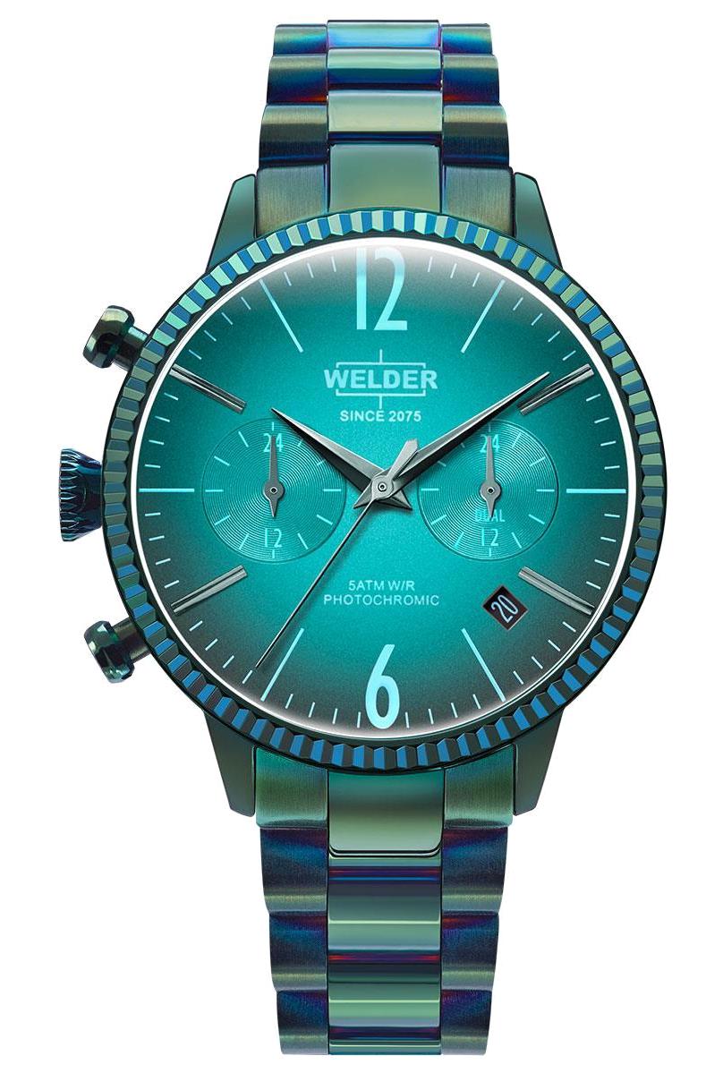Welder Watch WWRC633 Takvimli 40 mm Yeşil Çelik Kordon Analog Kadın Kol Saati
