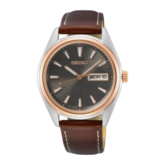Seiko SUR452P Takvimli 36 mm Kahverengi Silikon Kordon Analog Kadın Kol Saati