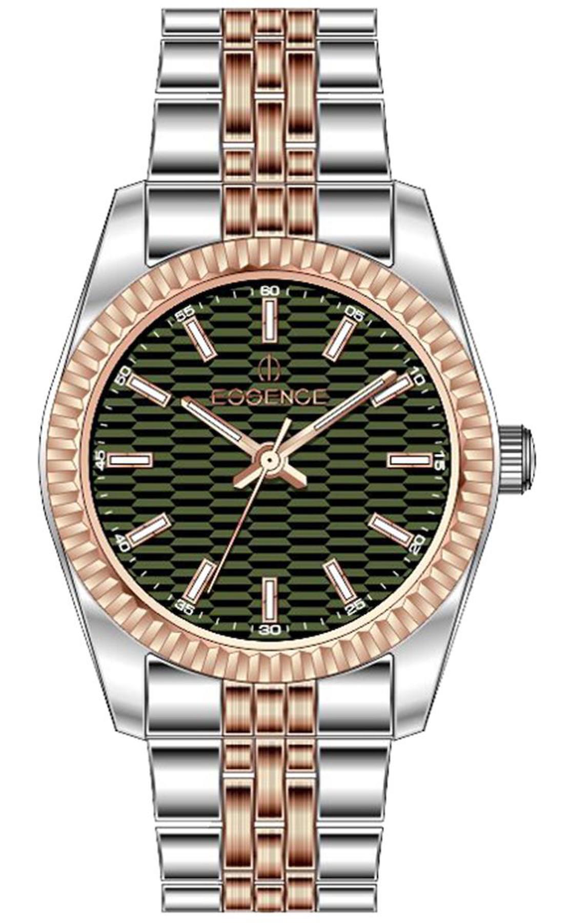Essence D1202.570 30 mm Gri-Rose Gold Çelik Kordon Analog Kadın Kol Saati