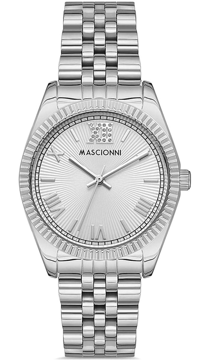 Mascionni M.1.1976A.01 40 mm Gri Çelik Kordon Analog Kadın Kol Saati