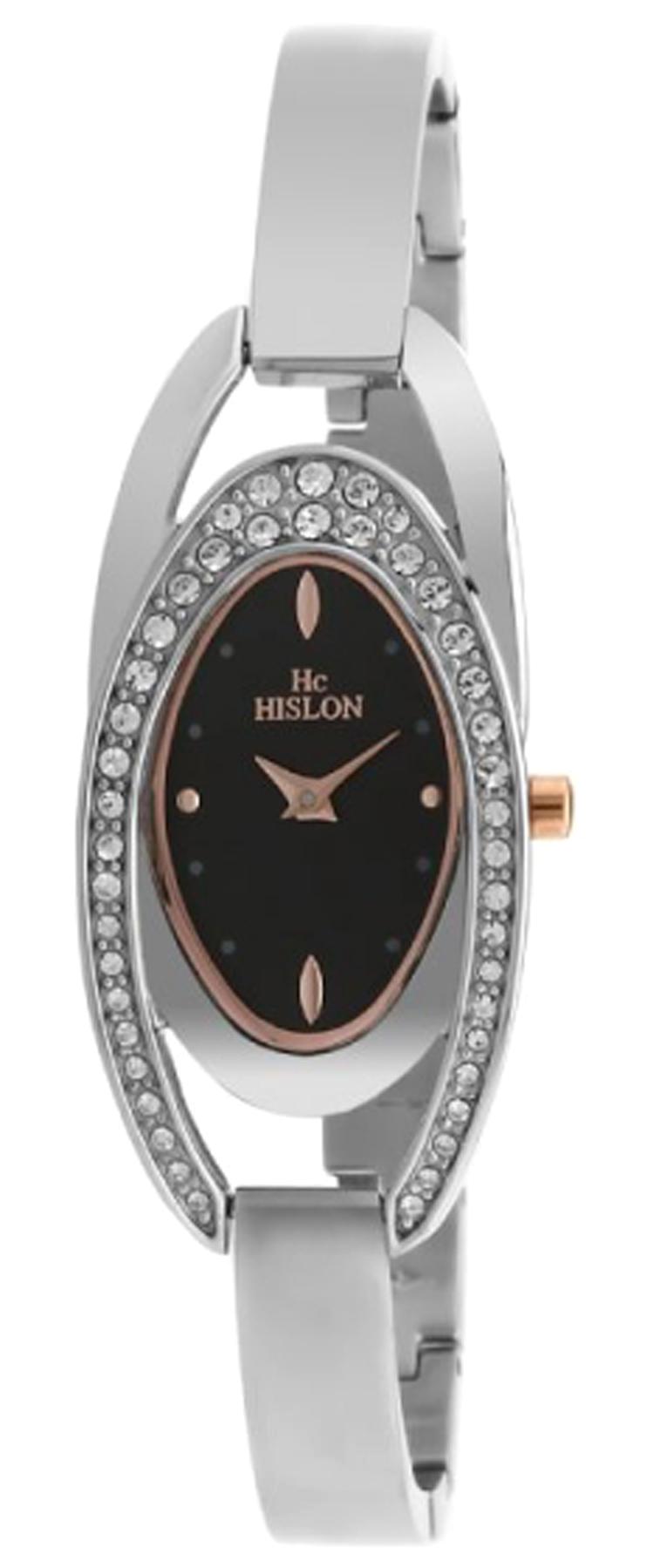 Hislon 3100-22421 25 mm Gri Çelik Kordon Analog Kadın Kol Saati