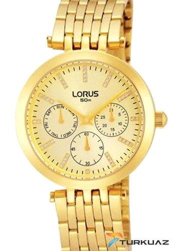 Lorus RP646BX9 Takvimli 36 mm Altın Çelik Kordon Analog Kadın Kol Saati