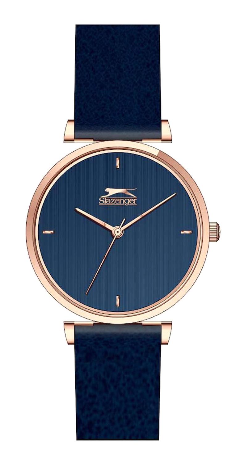 Slazenger SL.09.2017.3.02 35 mm Lacivert Plastik Kordon Analog Kadın Kol Saati