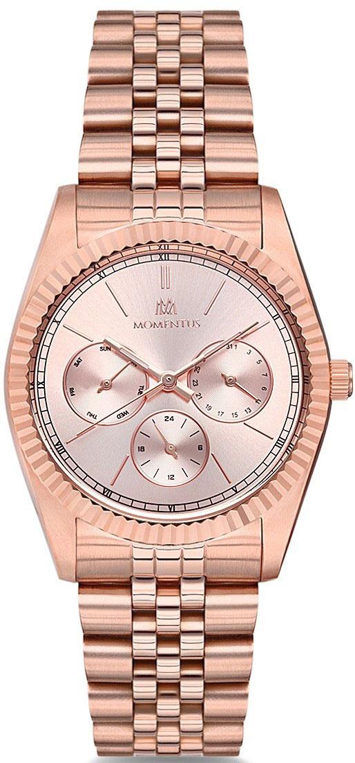 Momentus CW130R-12SR Takvimli 36 mm Rose Gold Çelik Kordon Analog Kadın Kol Saati