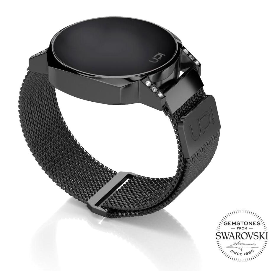 Upwatch 32 mm Siyah Çelik Kordon Dijital Kadın Kol Saati