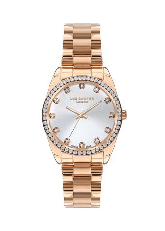 Lee Cooper LC07478.430 40 mm Bronz Çelik Kordon Analog Kadın Kol Saati