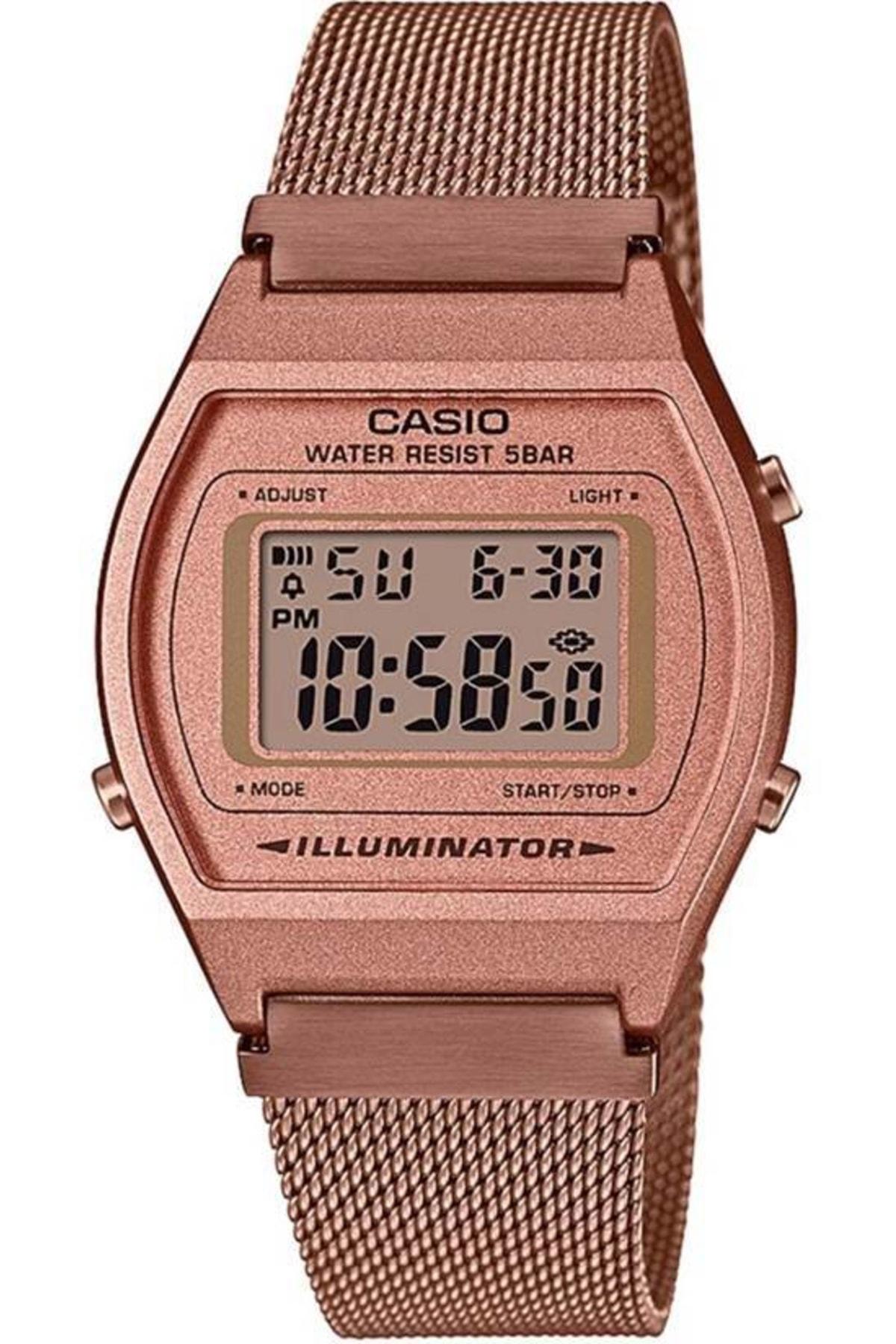 Casio B640WMR-5ADF Takvimli 35 mm Rose Gold Çelik Kordon Analog Kadın Kol Saati