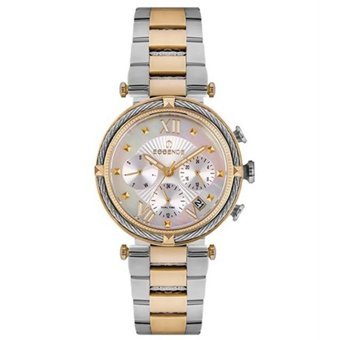 Essence ES6603FE.220 Takvimli 38 mm Altın-Gri Çelik Kordon Analog Kadın Kol Saati