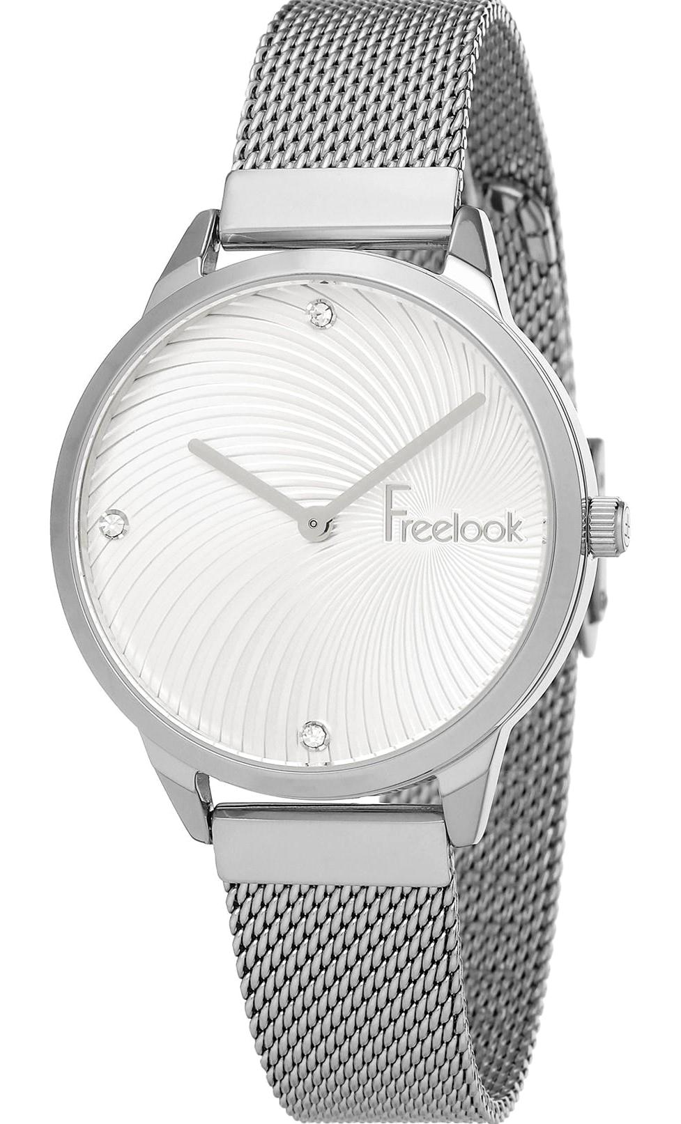Freelook FL.1.10056.1 38 mm Gri Çelik Kordon Analog Kadın Kol Saati