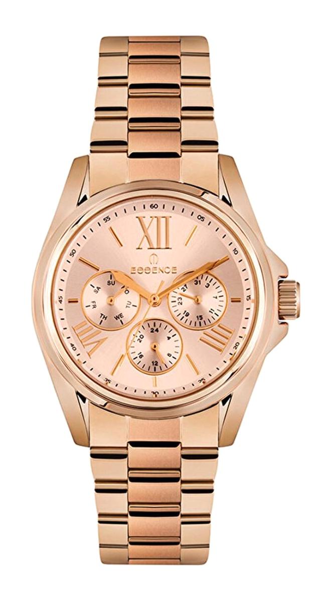 Essence ES6585FE.410 Takvimli 36.5 mm Rose Gold Çelik Kordon Analog Kadın Kol Saati
