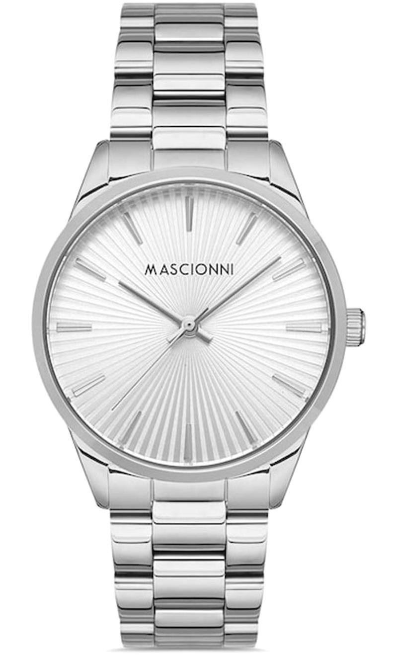 Mascionni M.1.1075.01 38 mm Gri Çelik Kordon Analog Kadın Kol Saati