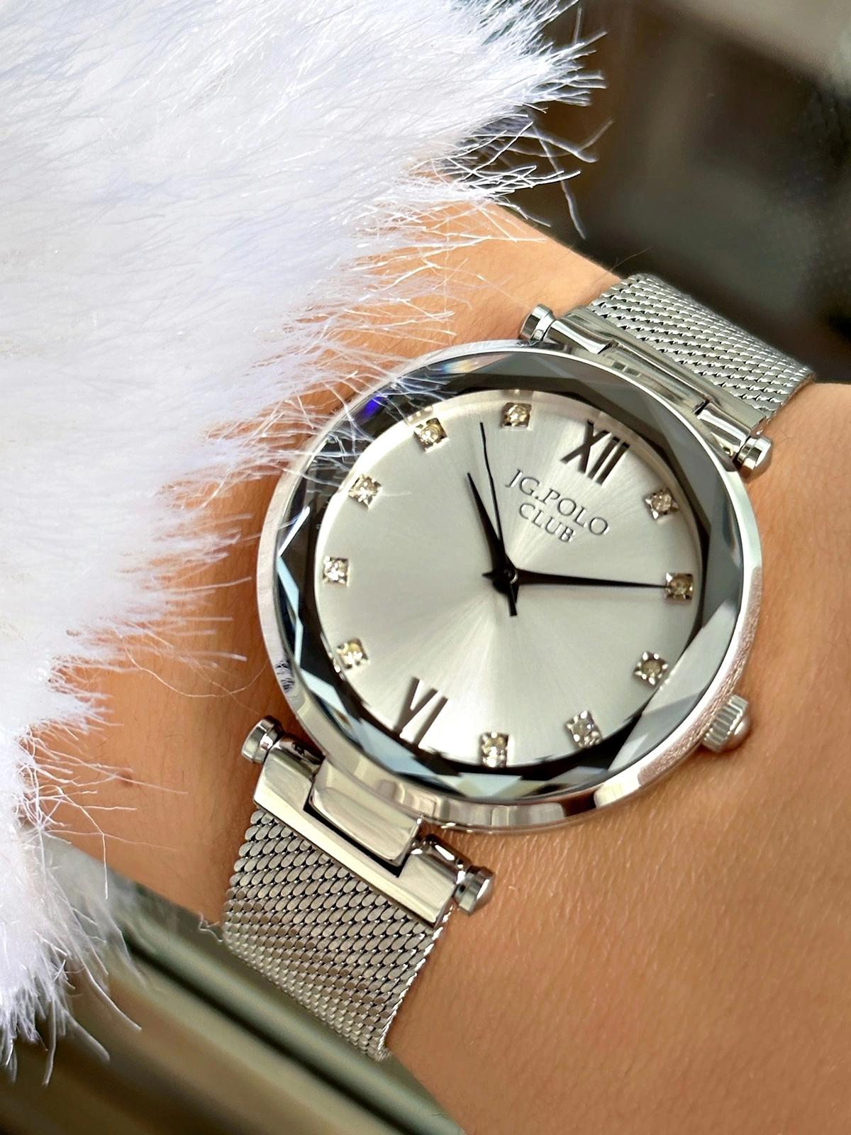 Jg. Polo Club JPC.0723.2392.1 38 mm Gri Çelik Kordon Analog Kadın Kol Saati
