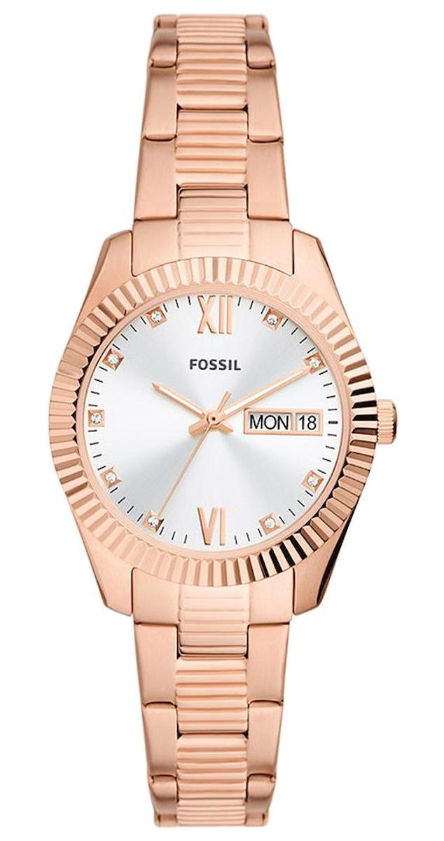 Fossil FES5200 Takvimli 32 mm Rose Gold Çelik Kordon Analog Kadın Kol Saati