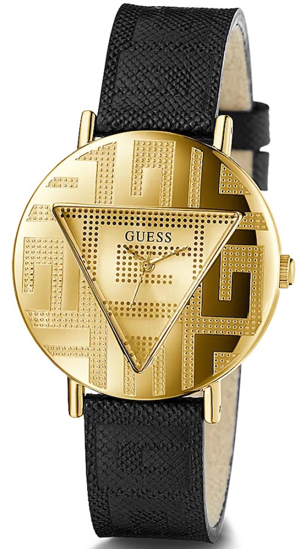 Guess GUGW0478L2 36 mm Siyah Deri Kordon Analog Kadın Kol Saati