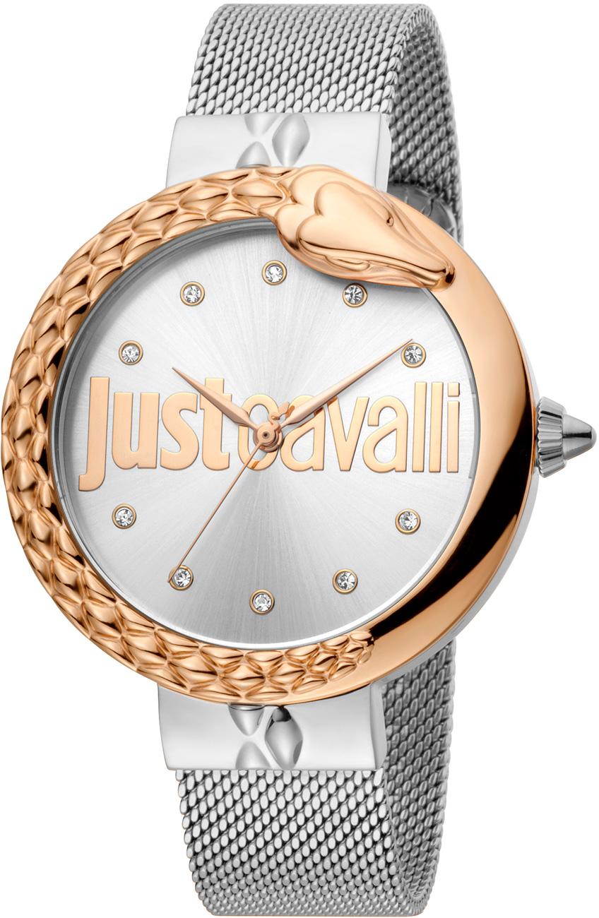 Just Cavalli JC1L096M0125 40 mm Gri Çelik Kordon Analog Kadın Kol Saati