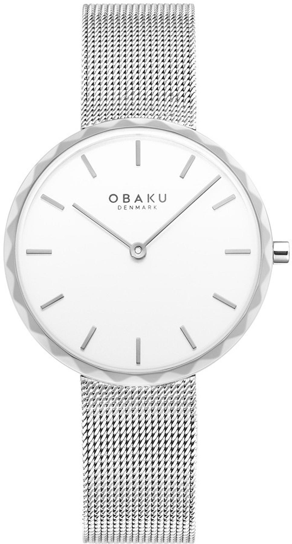 Obaku Denmark V252LXCIMC 32 mm Gri Çelik Kordon Analog Kadın Kol Saati