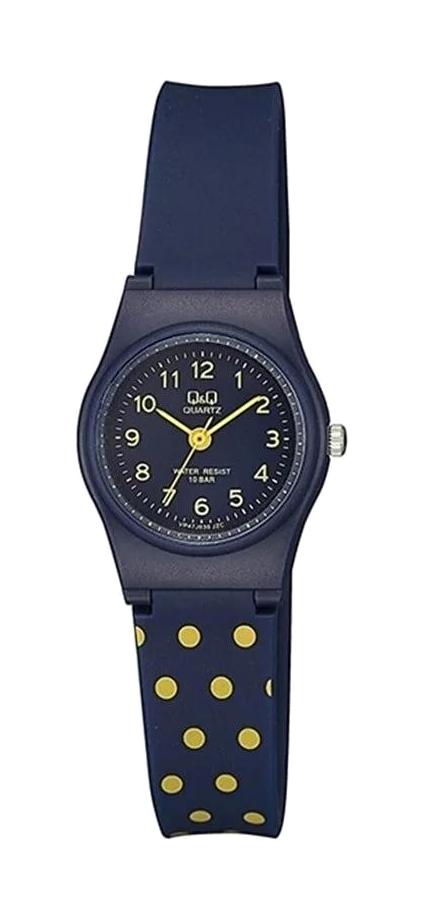 Q&Q VP47J030Y 33 mm Lacivert Silikon Kordon Analog Kadın Kol Saati