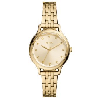 Fossil FBQ3863 34 mm Altın Çelik Kordon Analog Kadın Kol Saati