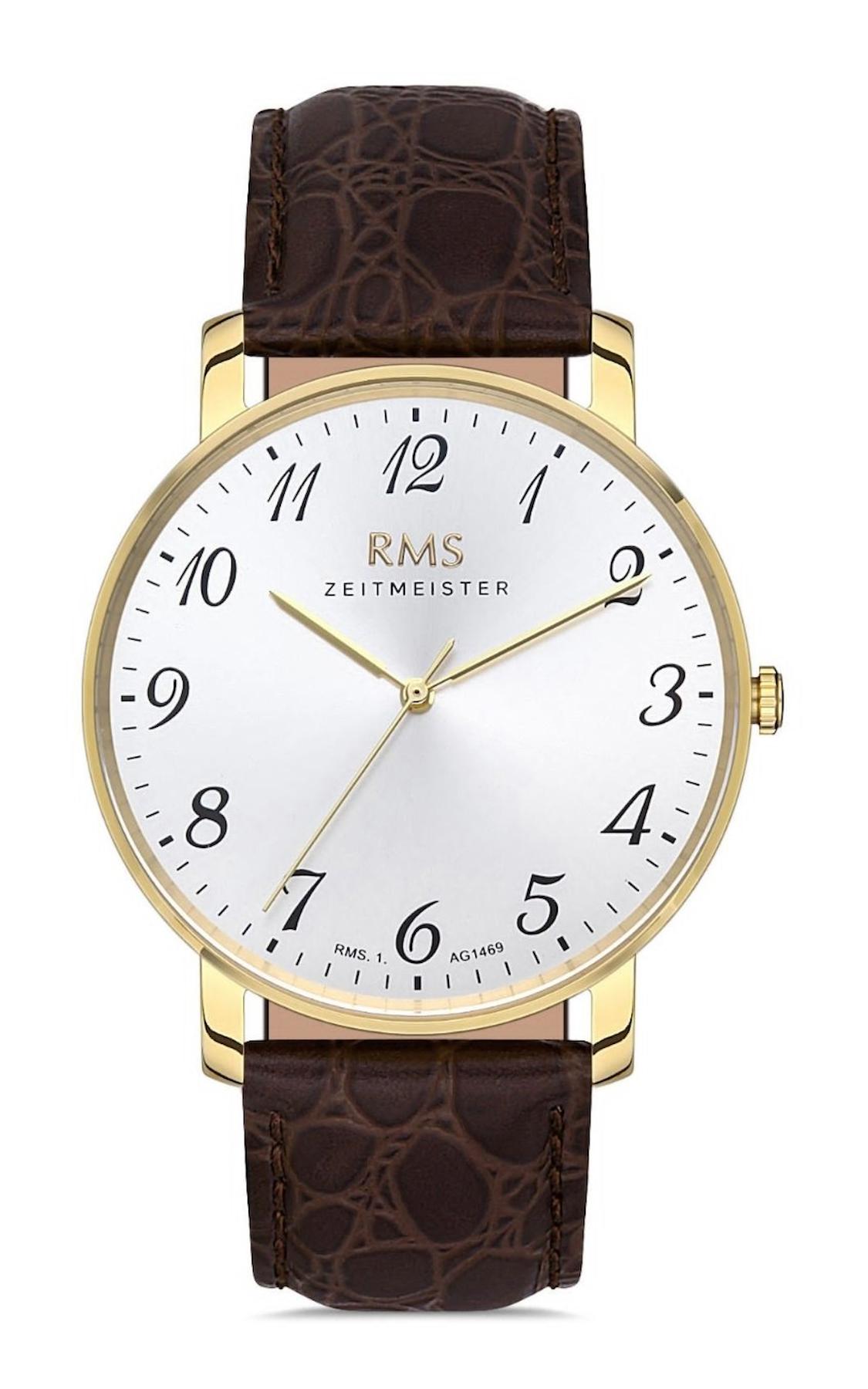 Romanson GR.1.AG1469.03 42 mm Kahverengi Deri Kordon Analog Kadın Kol Saati