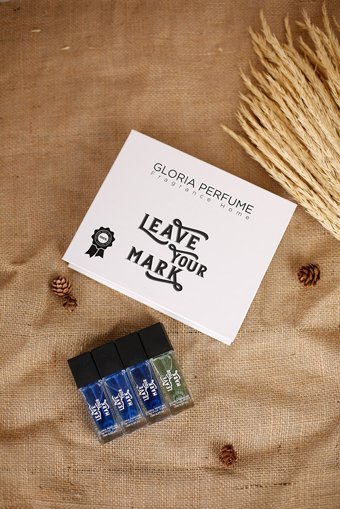 Gloria Perfume Leave Your Mark 4 Parça Mini Erkek Parfüm Seti EDP