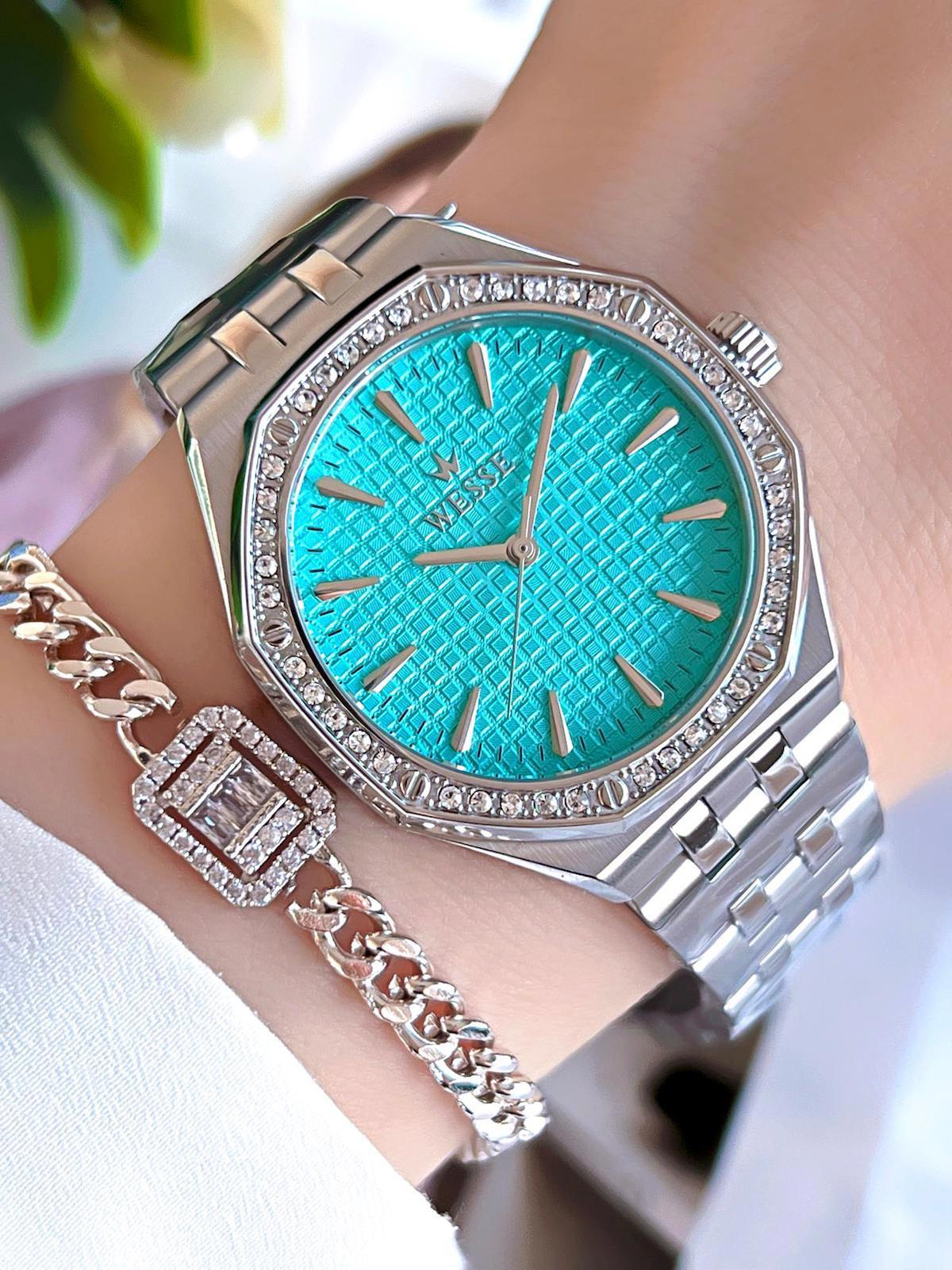 Wesse BWL112402 36 mm Gri Çelik Kordon Analog Kadın Kol Saati