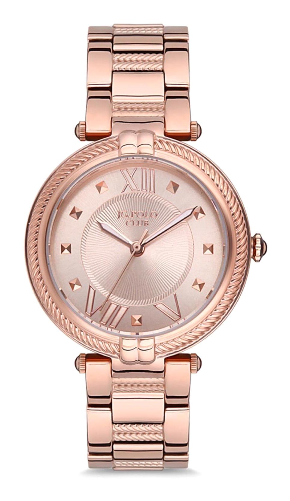 Jg. Polo Club JPC.1219.2323M.1 33 mm Rose Gold Çelik Kordon Analog Kadın Kol Saati