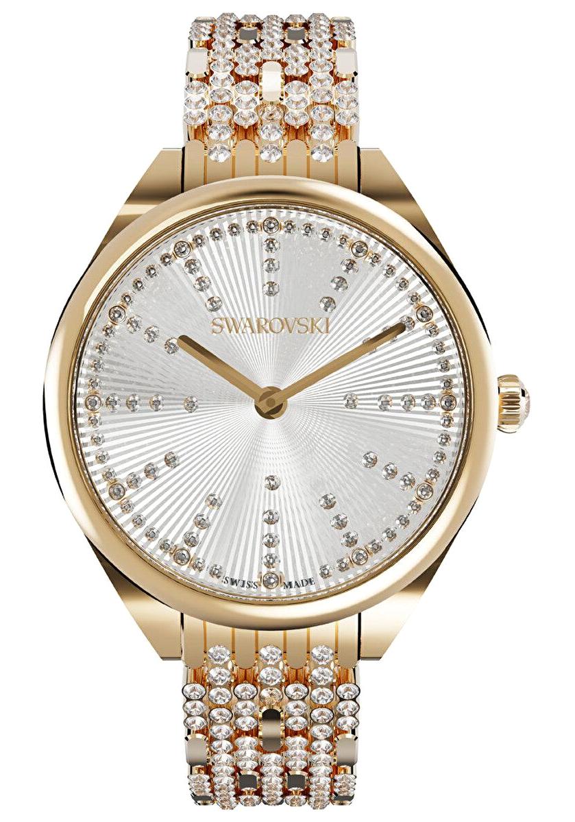Swarovski SWR5610484 30 mm Altın Metal Kordon Analog Kadın Kol Saati