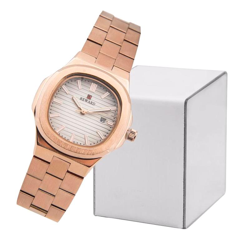 Reward Takvimli 35 mm Rose Gold Metal Kordon Analog Kadın Kol Saati