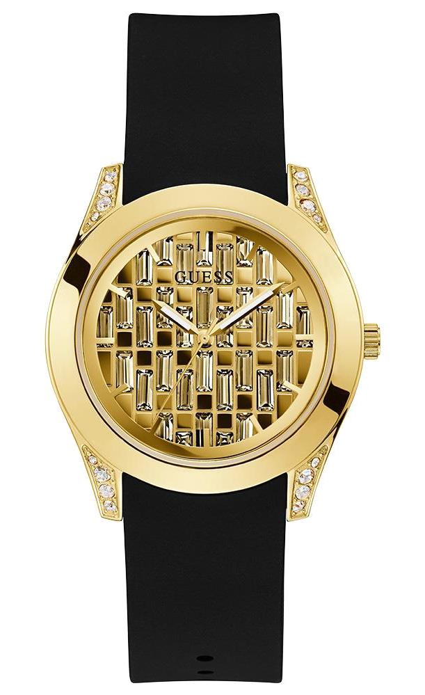 Guess GUGW0109L1 39 mm Siyah Silikon Kordon Analog Kadın Kol Saati