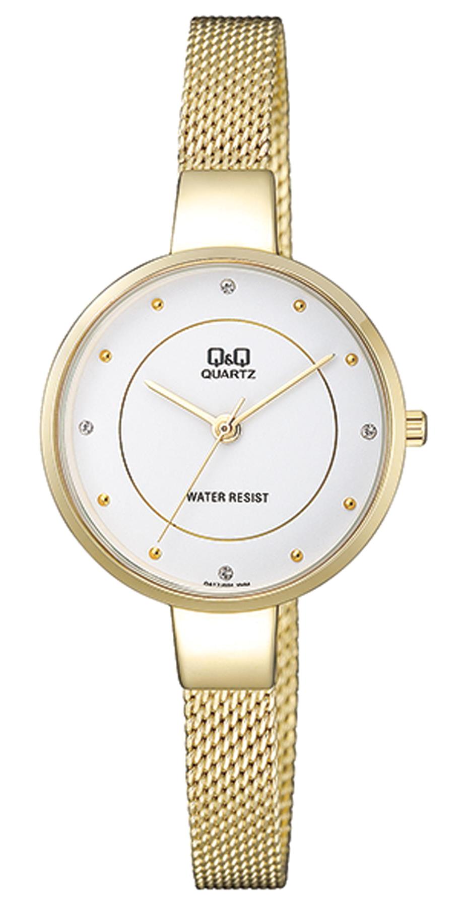 Q&Q 3G888 36 mm Altın Metal Kordon Analog Kadın Kol Saati